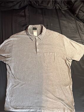 Patagonia Organic Cotton Gray Pocket Polo Shirt Men’s XL Short Sleeve